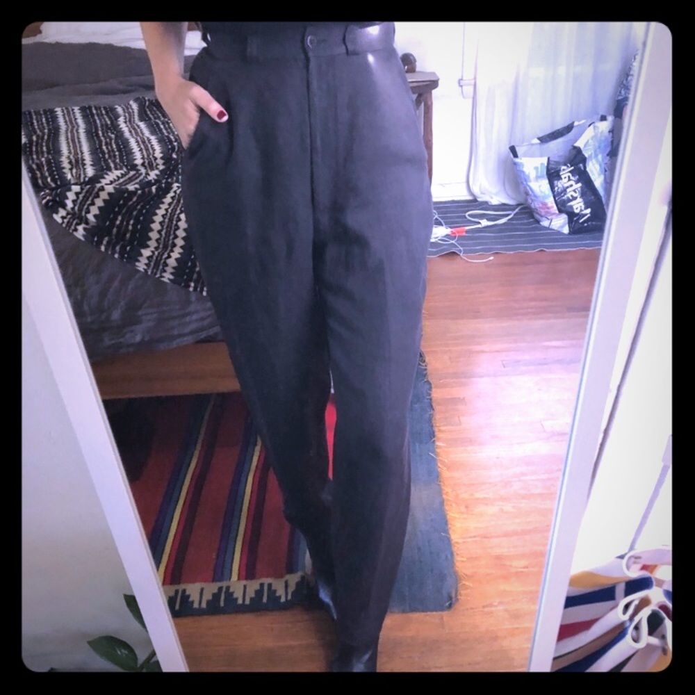 Giorgio Armani trousers-dark brown/grey